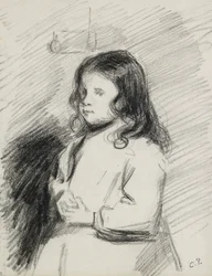 Porträt von Ludovic-Rodo Pissarro (1878-1952), ca. 1883 - 1884